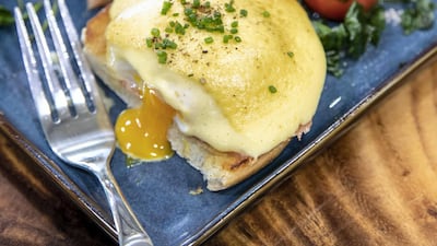 Eggs Benedict from Raw Coffee Company's new New Zealand-inspired menu. Antonie Robertson / The National