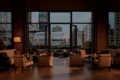 The lounge and terrace of the property's all-day dining restaurant 1872. Photo: Aman