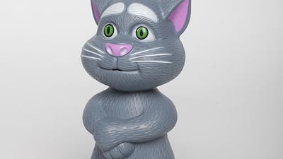 Intelligent Tom — Small Dh30, Large Dh40 If the box is to be believed, there nothing this “touching Tom cat with a wonderful voice” will not do. Depending on where you touch him, he sings, tells stories, repeats your voice and laughs. Songs include Gangham Style (touch the left ear) and You Raise Me Up. Touching the right ear will prompt Tom to recite The Dog And His Bone and the less well-known How A Colt Crossed the River, among others.