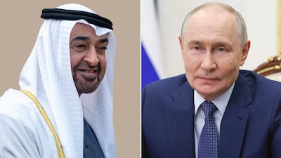 President Sheikh Mohamed and Vladimir Putin spoke on the phone on Tuesday