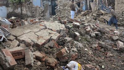 Many people were killed in eastern Afghanistan in the earthquake that jolted a vast region from Tajikistan to Delhi. Haseeb Ali / EPA