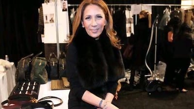 The designer Reem Acra during New York Fashion Week.