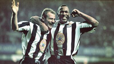 1) 1995-97 home: Narrowly beats the away kit from the same time. A much-loved effort from Adidas for a team still revered up on Tyneside. The granddad collar, local sponsor on shirt and Alan Shearer wearing it at the peak of his powers after joining his boyhood club in a world-record deal from Blackburn Rovers. Will always be associated with Newcastle’s famous 5-0 destruction of Manchester United at St James’ Park. Getty