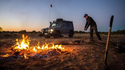 Explorer Mike Horn led the G-Wagen expedition in the Simpson Desert. Alex Rae