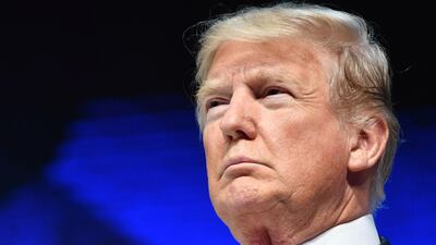 US President Donald Trump has left open the possibility that he’ll pull out of Nafta if discussions aren’t favourable enough to the US. AFP / Nicholas Kamm