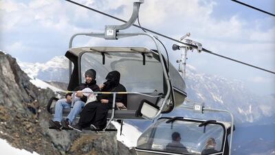 Many visitors enjoy the mountain views by taking the chair lift to the 3,203-metre-high Kitzsteinhorn glacier.