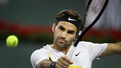 Roger Federer is in the semi-finals at Indian Wells after winning his 16th match in a row in 2018. Paul Buck / EPA