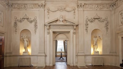 A renovation of the home has taken place, enhancing its Greek Revivalist style. Courtesy Savills