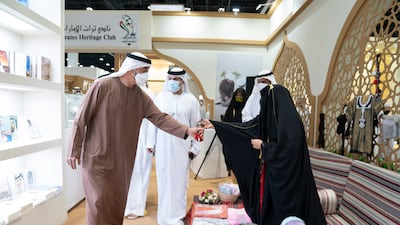 Sheikh Mohamed bin Zayed, Crown Prince of Abu Dhabi and Deputy Supreme Commander of the UAE Armed Forces, talks to participants.