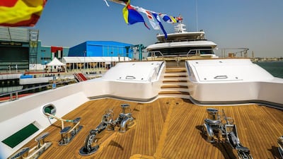 Mohammed Al Shaali, chairman of Gulf Craft, the Umm Al Quwain company that built the yacht, said work had already begun on a second superyacht to rival Majesty 155.