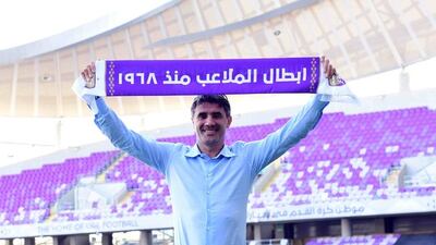 Zoran Mamic after being unveiled as Al Ain manager on February 1, 2017. Courtesy Al Ain FC