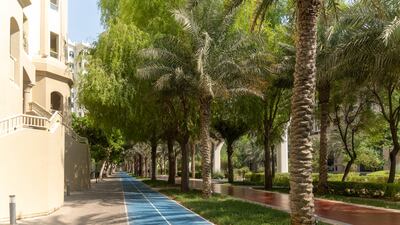 The apartment is close to a cycling track.