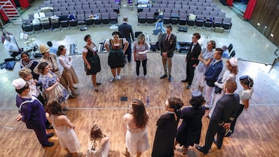 The final checks also include sound, lighting positions and ensuring scene transitions are smooth. Victor Besa / The National