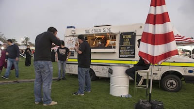 The Other Side, part of the 'British crew', this truck serves up fried chicken in all it's forms. Vidhyaa for The National