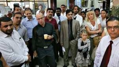 Unhappy investors in the Nakheel Palm Jebel Ali project bring their complaints to the Dubai Land Department.