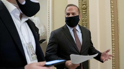 One of the politicians behind the article of impeachment, Representative David Cicilline, in the US Capitol. AFP