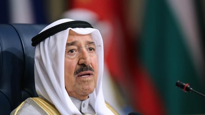 Kuwait’s emir Sheikh Sabah Al Ahmad Al Jaber Al Sabah on March 31. AFP Photo