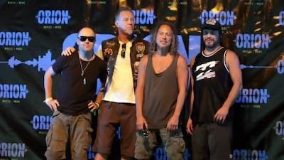 Metallica plays in Abu Dhabi tomorrow. Donald Kravitz/Getty Images/AFP