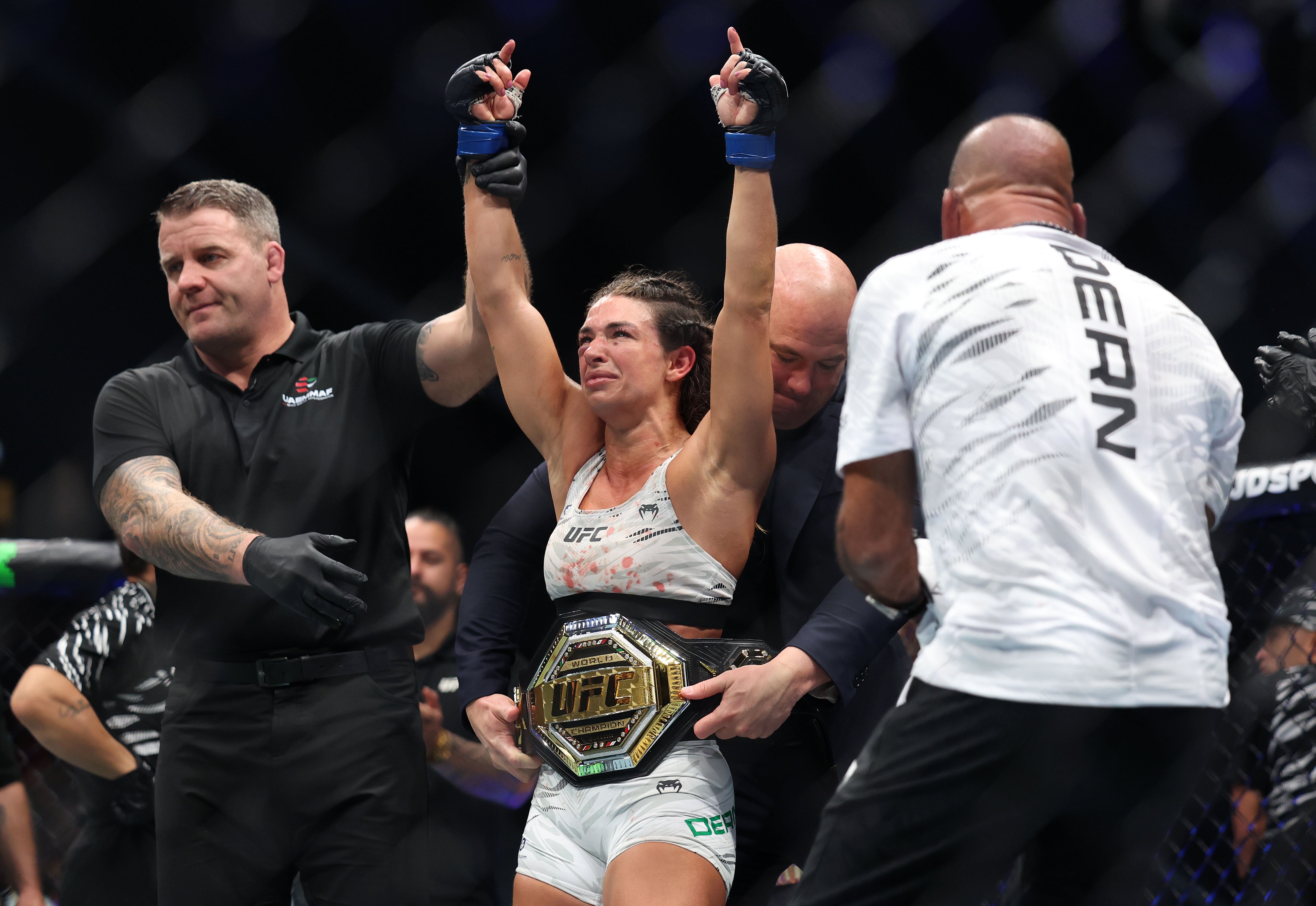 Mackenzie Dern becomes champion at Etihad Arena.