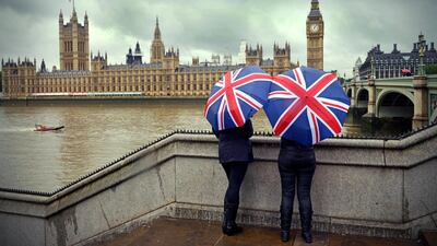 Latest polls put the UK's ruling Conservative Party ahead in the run up to the December 12 election. Getty Images