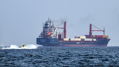 A tanker passes through the Strait of Hormuz. Iran has threatened to close the waterway during times of high tension. AFP