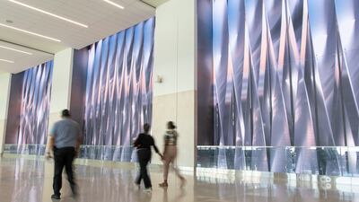 Orlando International Airport's new Terminal C has opened with interactive artwork and nature-inspired visuals. Photo: Gentelhomme