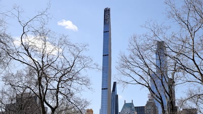 With a height-to-width ratio of 24:1, Steinway Tower is world's skinniest skyscraper. Getty Images