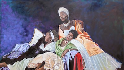 'The Repose' (2021) by the Ghanian artist Arthur Timothy. All photos: Gallery 1957