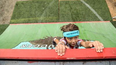 A child participates at Tough Mudder. Courtesy Plus 1 Comms Dubai