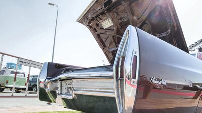 A classic Cadillac DeVille owned by Abdullah Alsalman. Leslie Pableo for The National