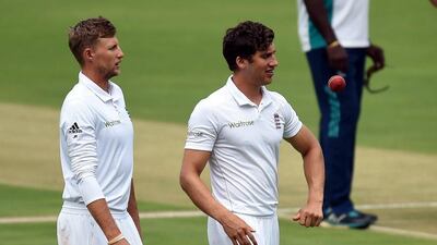 Zafar Ansari, right, is young and inexperienced and the Bangladesh defeat aside, not yet scarred by England’s Asian experiences. Prakash Singh / AFP