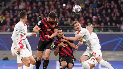 Ruben Dias 7: Had game’s first effort on target but could only head Mahrez corner straight at keeper. Out-muscled and out-jumped by Gvardiol for Leipzig goal. PA