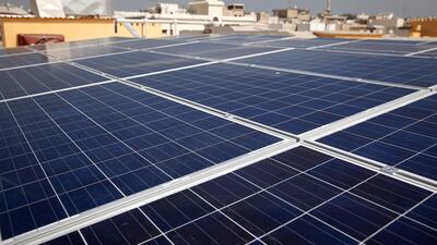 Abu Dhabi plans to achieve 7 per cent of its energy needs from renewables by 2020, including solar power. Silvia Razgova / The National
