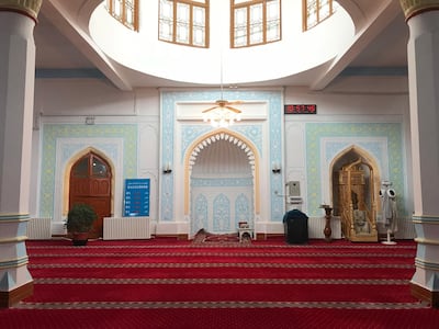 The renovated interior of the Hotan Kamai Mosque in Xinjiang. “I think we need to clarify one point, that mosque renovation needs to remove the Arab style,” Mr Li Jie, chief information officer of Xinjiang. “All the religions must develop according to the social religion of China.”
