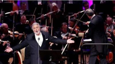 The Spanish tenor Plácido Domingo's performance at Emirates Palace. DELORES JOHNSON / The National