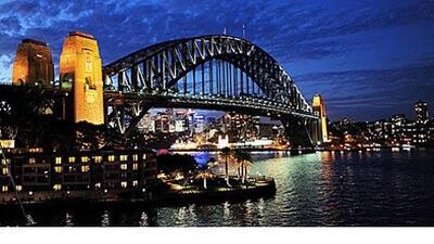 The Sydney Harbour Bridge is an iconic landmark in Australia's most populous state of New South Wales.