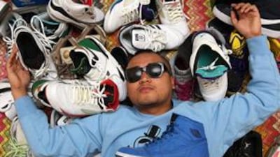 The rapper Young Vaughn has been collecting sneakers since he was little.