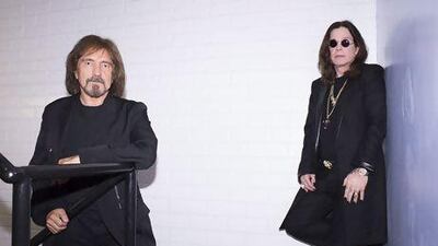 Ozzy Osbourne, right, and Geezer Butler of the rock band Black Sabbath. AP