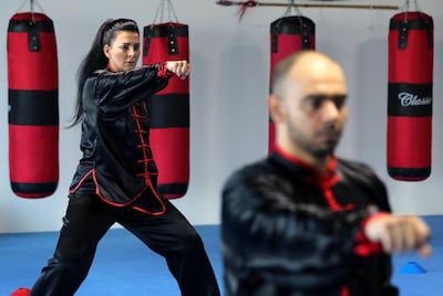 Samia Mousa took up tai chi for its mental benefits. Chris Whiteoak / The National