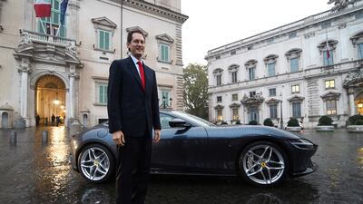 Ferrari chairman John Elkann says he sees potential for start-ups and tech in Italy. Reuters