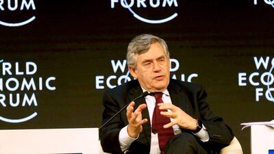 Gordon Brown, the head of the World Economic Forum’s infrastructure initiative, emphasised that infrastructure investment provided healthy returns for investors when managed properly. Salah Malkawi for The National
