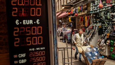 A run-off for the presidency was expected to lead to volatility for the Turkish lira. AP