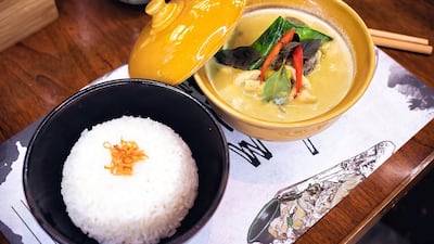 Thai curry and rice at the Miss Tess brunch