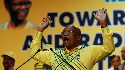 South African president Jacob Zuma faces calls from within the African National Congress to stand down. REUTERS/Siphiwe Sibeko