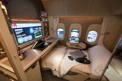 The current first-class offering on an Emirates Boeing 777-300ER. Photo: Emirates
