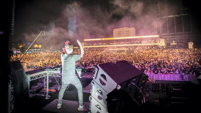 Martin Garrix ends the evening with a storming set at RedFestDXB. Courtesy Arabian Radio Network
