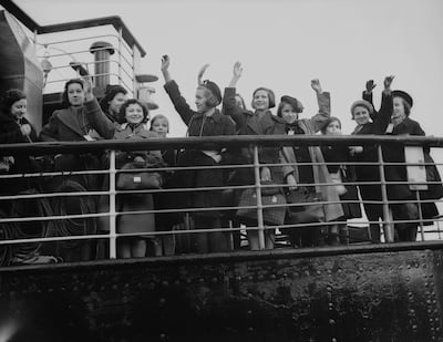 Jewish children arrive in England after fleeing Nazi Germany in December 1938. Getty