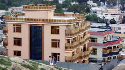 Vacant mansions in the Sherpur neighbourhood, called the Beverly Hills of Kabul, are an indicator of an Afghan economy hit by the exodus of aid and investment. Ahmad Masood / Reuters