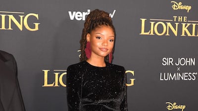 Halle Bailey arrives for the world premiere of Disney's 'The Lion King' at the Dolby Theatre on July 9, 2019. AFP