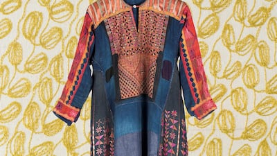 Embroidered 'everyday' dress. From the Palestinian Museum’s exhibition about Palestinian embroidery and its transformation into political symbolPhotograph by Kayane Antreassian for the Palestinian Museum